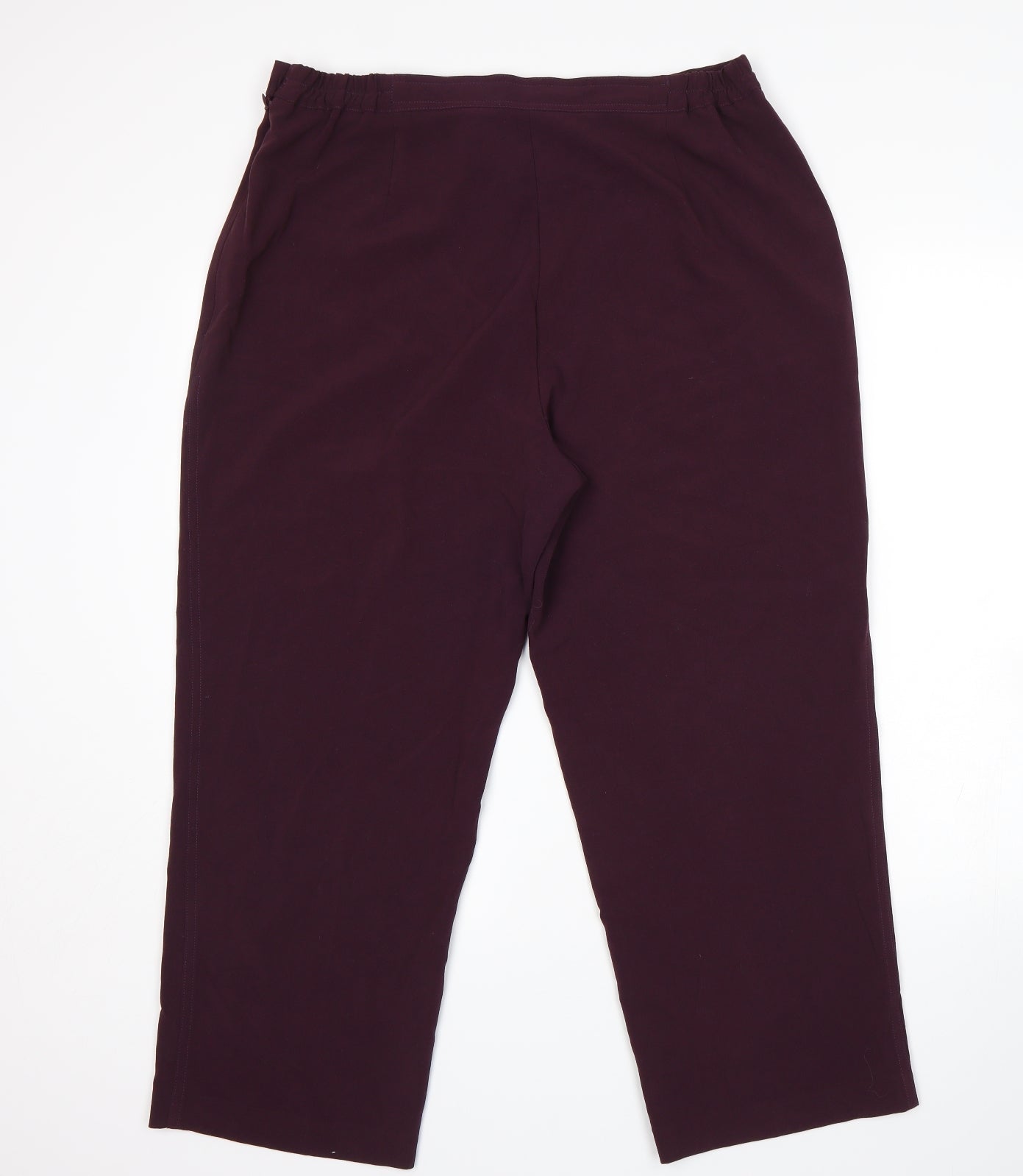 Bonmarche Womens Purple   Cropped Trousers Size 18 L26 in