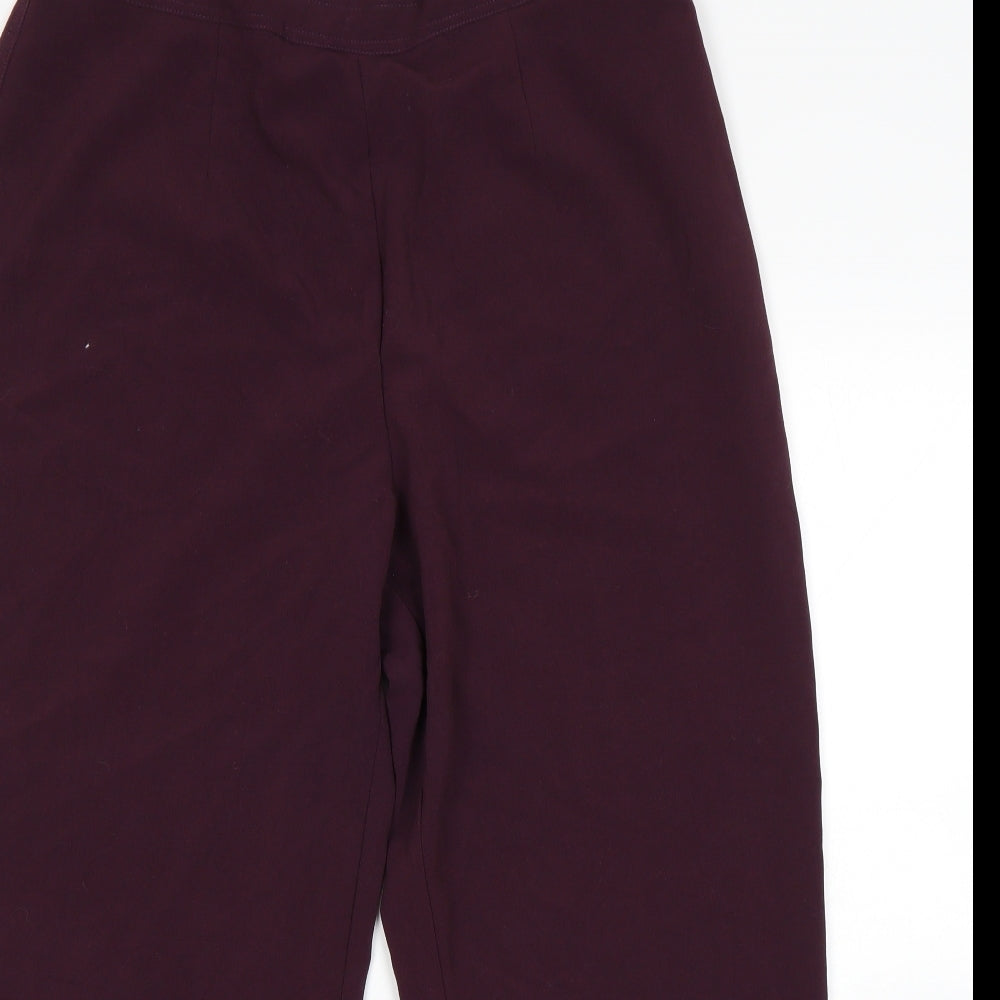 Bonmarche Womens Purple   Cropped Trousers Size 18 L26 in