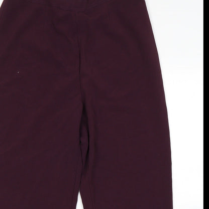 Bonmarche Womens Purple   Cropped Trousers Size 18 L26 in