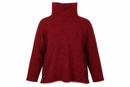 Lucca Vannuci Womens Red   Pullover Jumper Size M