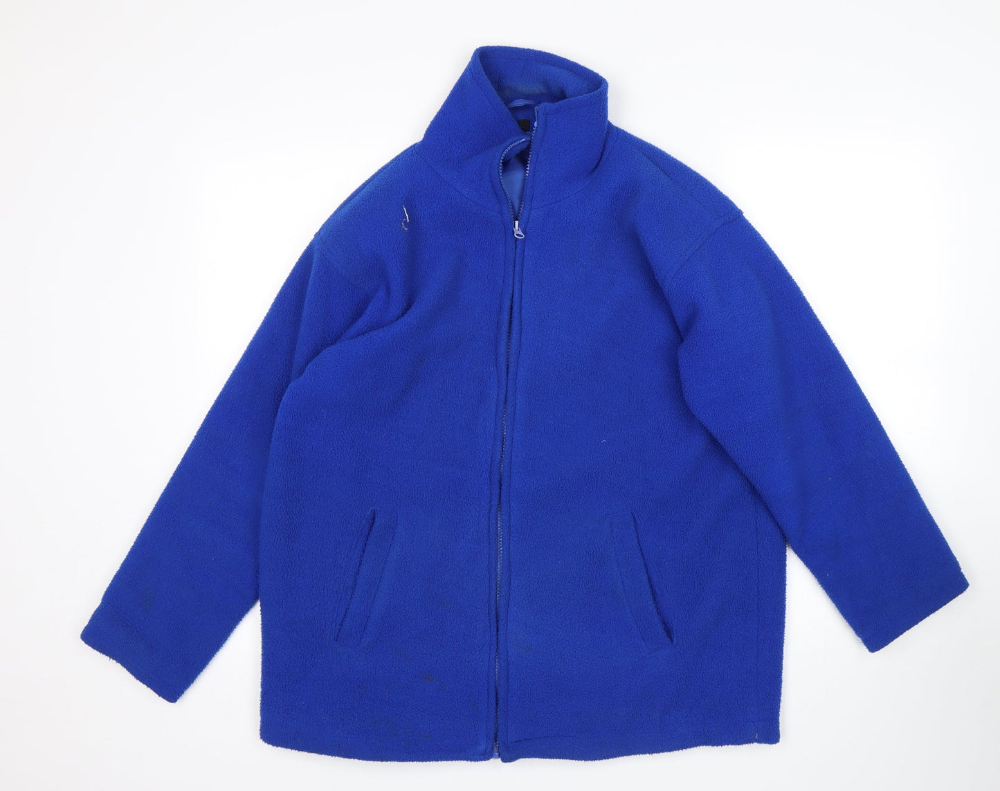 Mens UK Size S Preworn Blue Full Zip Sweatshirt