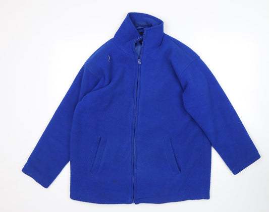 Mens UK Size S Preworn Blue Full Zip Sweatshirt