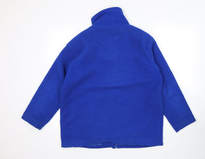 Mens UK Size S Preworn Blue Full Zip Sweatshirt
