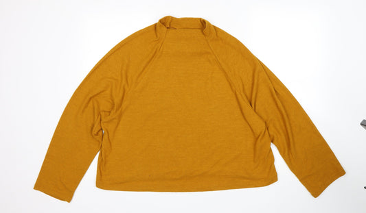 Womens UK Size L H&M Yellow Pullover Jumper