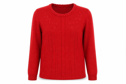 Womens UK Size S Roman Red Pullover Jumper