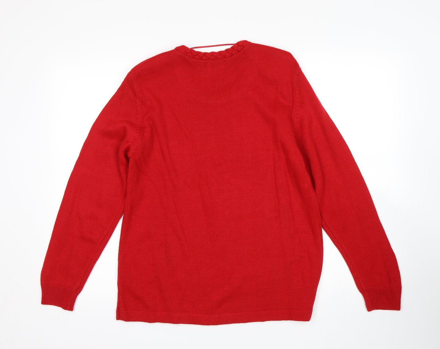 Womens UK Size S Roman Red Pullover Jumper