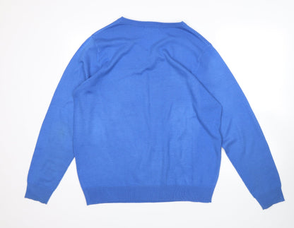 Avenue Mens Blue   Pullover Jumper Size L