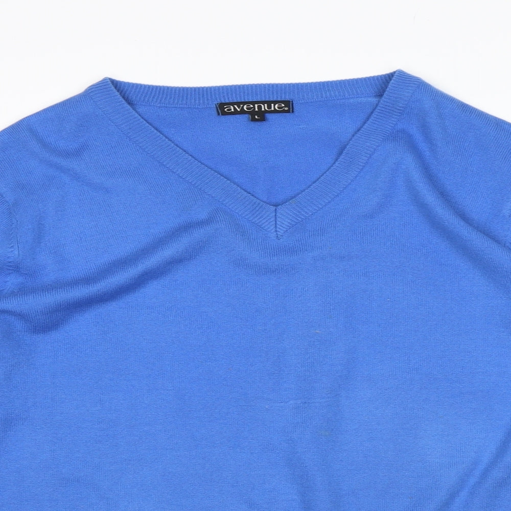 Avenue Mens Blue   Pullover Jumper Size L