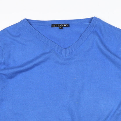 Avenue Mens Blue   Pullover Jumper Size L
