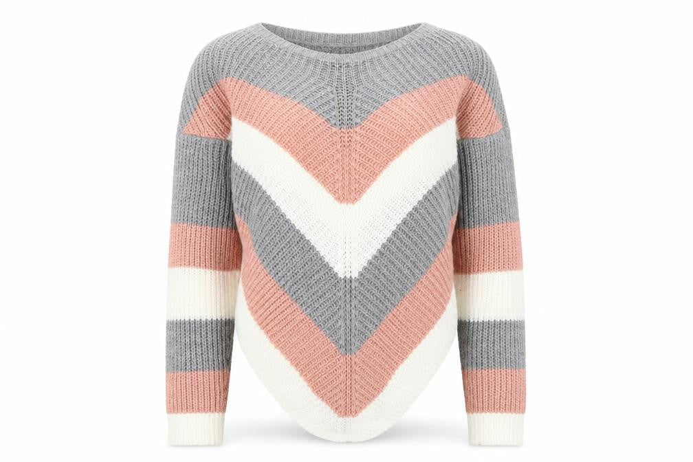 Womens UK Size M Select Multicoloured Pullover Jumper
