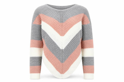 Womens UK Size M Select Multicoloured Pullover Jumper