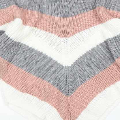 Womens UK Size M Select Multicoloured Pullover Jumper