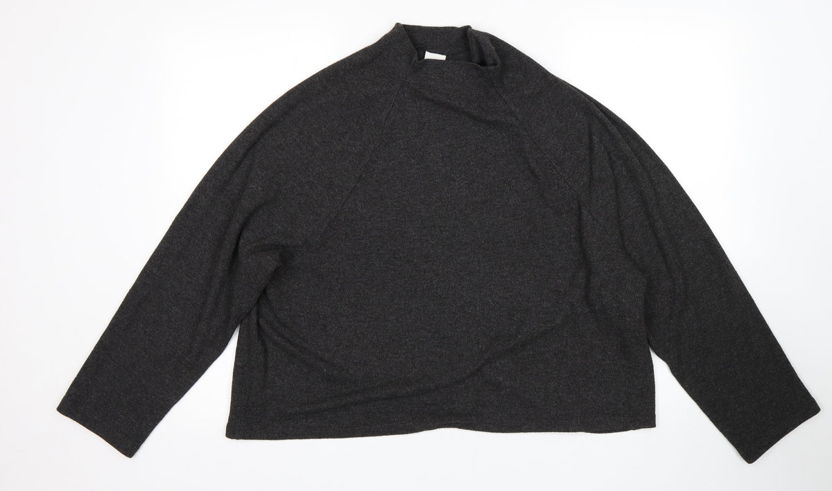 Additional front view of H&M women’s grey jumper, size L