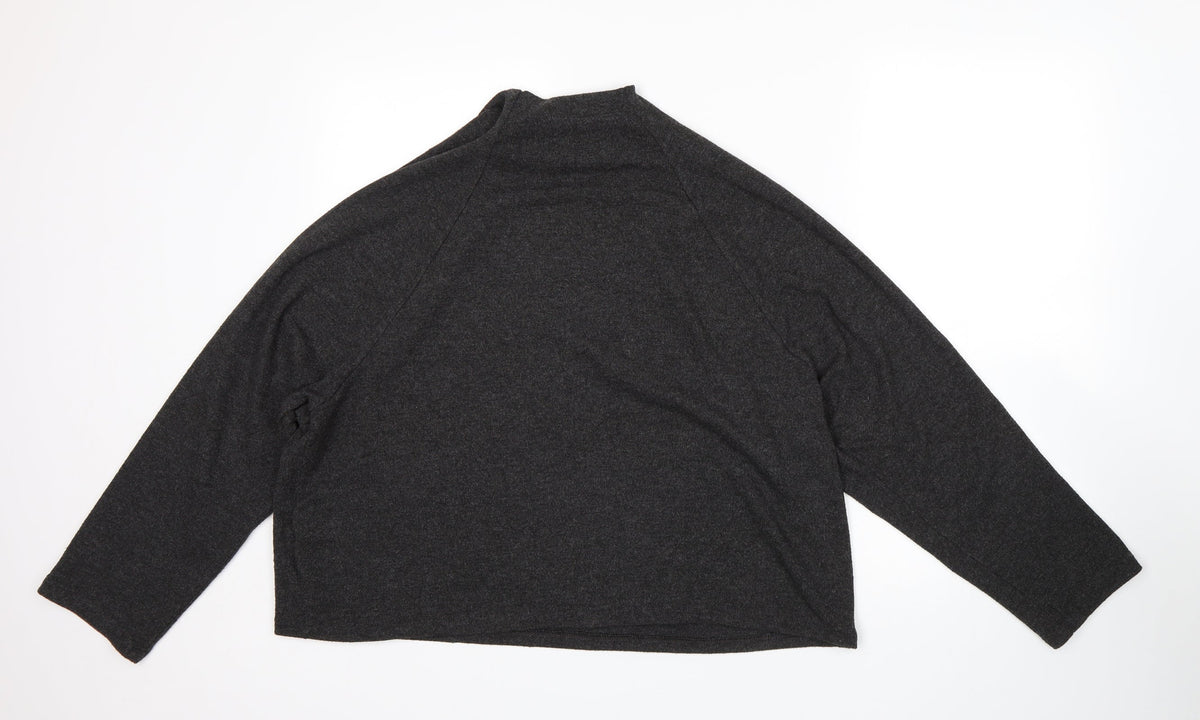 Back view of H&M women’s grey jumper, size L
