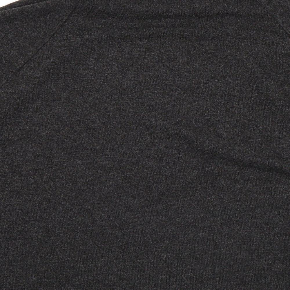 Brand and care label for H&M women’s grey jumper, size L