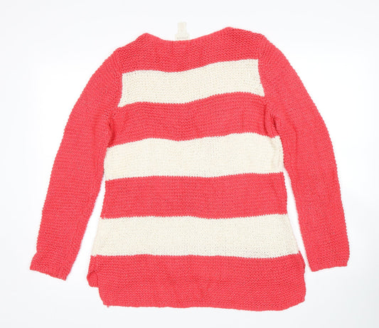 Chicos Womens Multicoloured Striped  Pullover Jumper Size XS