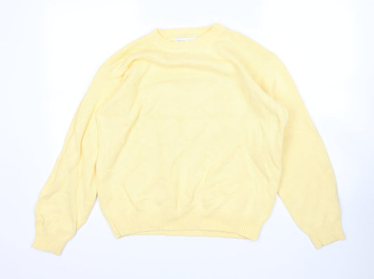 Complimentds Womens Yellow   Pullover Jumper Size L