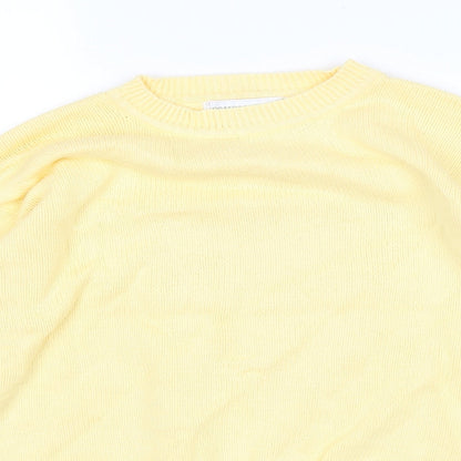 Complimentds Womens Yellow   Pullover Jumper Size L