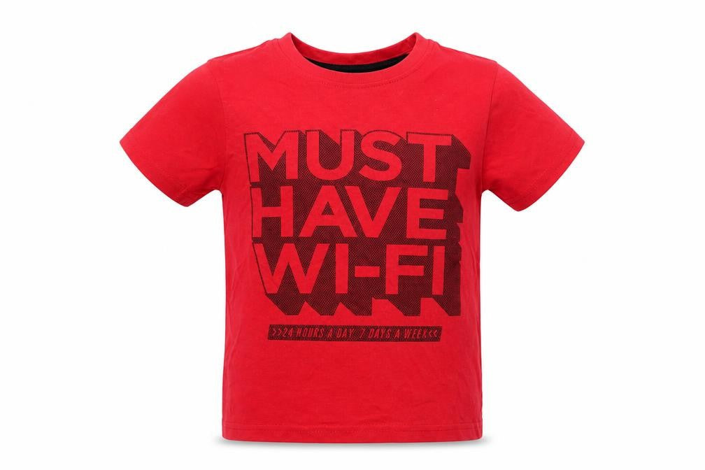 Primark Boys Red   Basic T-Shirt Size 4-5 Years  - Must have wifi