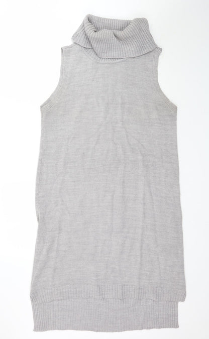 Peacocks Womens Grey  Knit Mini  Size M