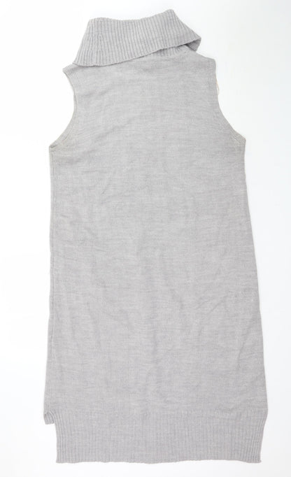 Peacocks Womens Grey  Knit Mini  Size M