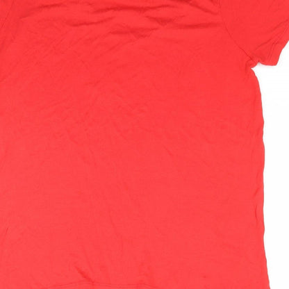 Atmosphere Womens Red   Basic T-Shirt Size 12  - Criss cross front