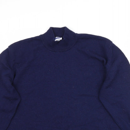 Penn Plain Womens Blue  Knit Pullover Jumper Size L