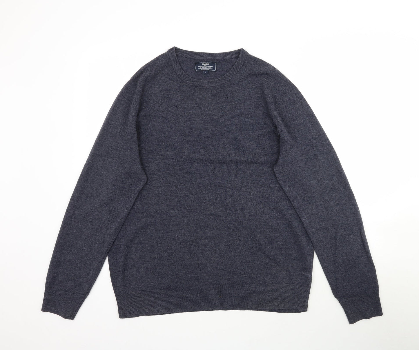 BHS Mens Grey  Knit Pullover Jumper Size L