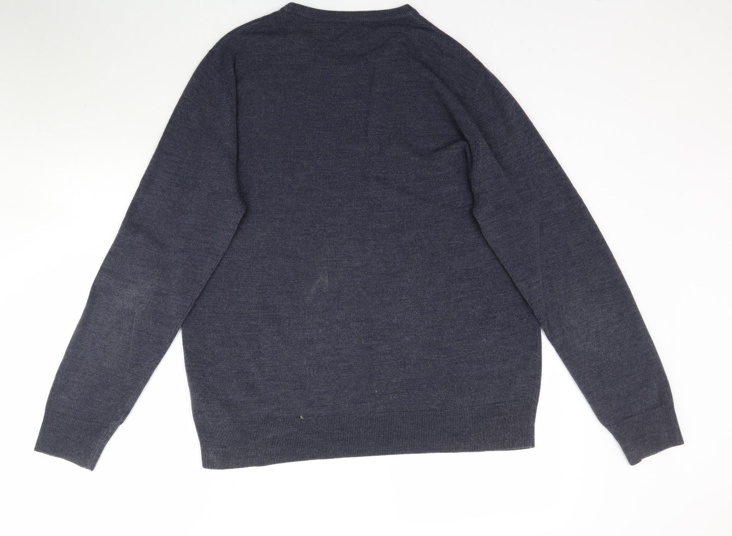 BHS Mens Grey  Knit Pullover Jumper Size L