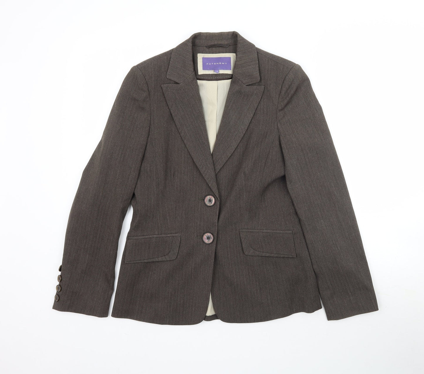 Autonomy Womens Brown   Jacket Blazer Size 10