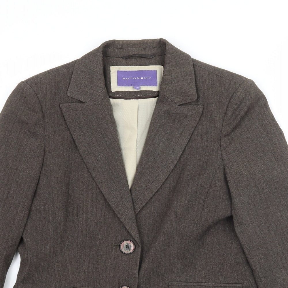 Autonomy Womens Brown   Jacket Blazer Size 10