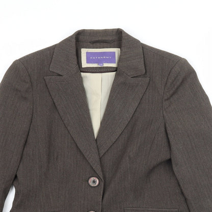 Autonomy Womens Brown   Jacket Blazer Size 10