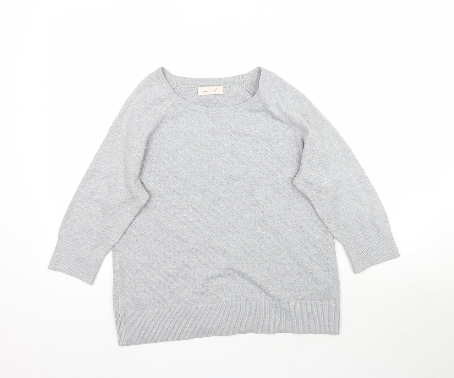 Womens UK Size 14 Marks and Spencer Grey Pullover Jumper