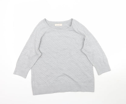 Womens UK Size 14 Marks and Spencer Grey Pullover Jumper
