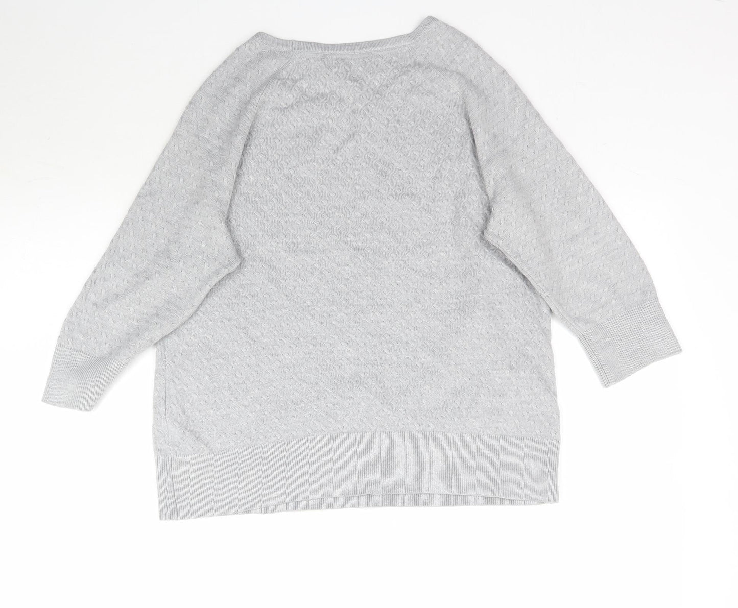 Womens UK Size 14 Marks and Spencer Grey Pullover Jumper