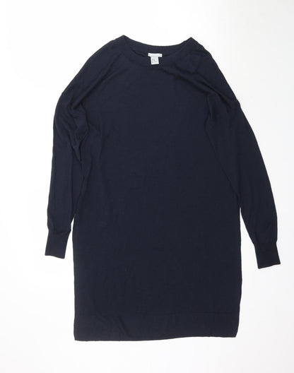 Womens UK Size M H&M Blue Pullover Jumper