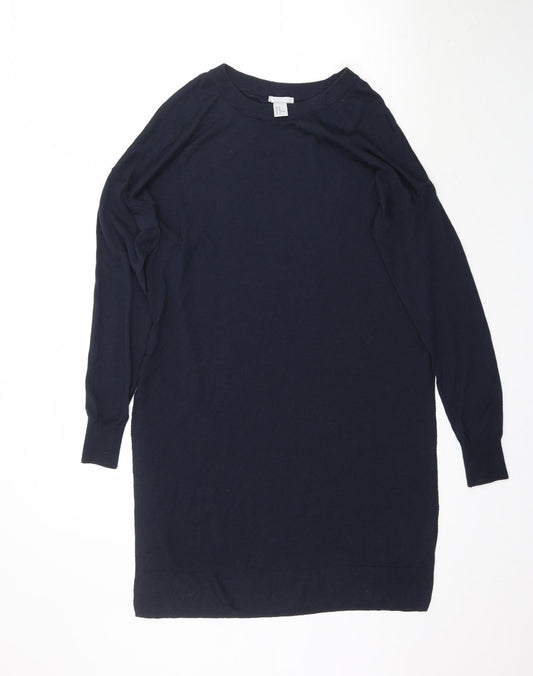 Womens UK Size M H&M Blue Pullover Jumper