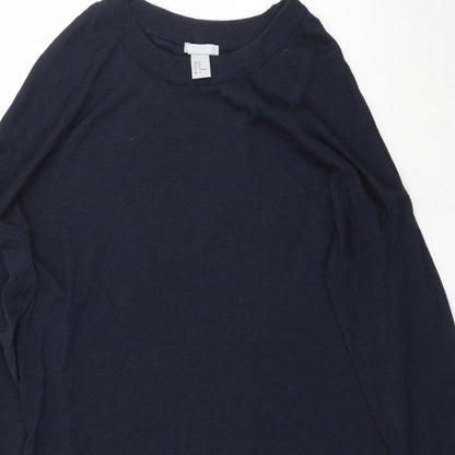 Womens UK Size M H&M Blue Pullover Jumper