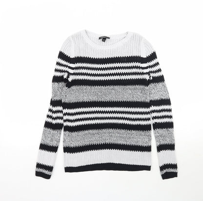 Womens UK Size 6 Topshop Grey Pullover Jumper