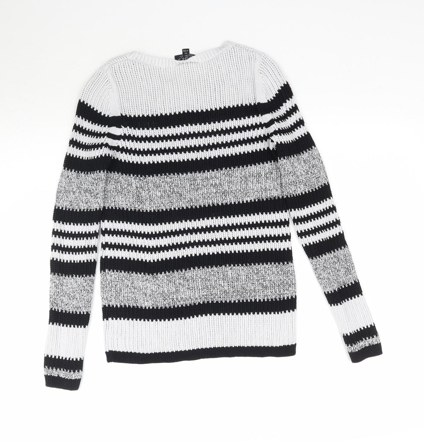 Womens UK Size 6 Topshop Grey Pullover Jumper