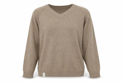 Front view of Debenhams women’s beige knit jumper, size XL