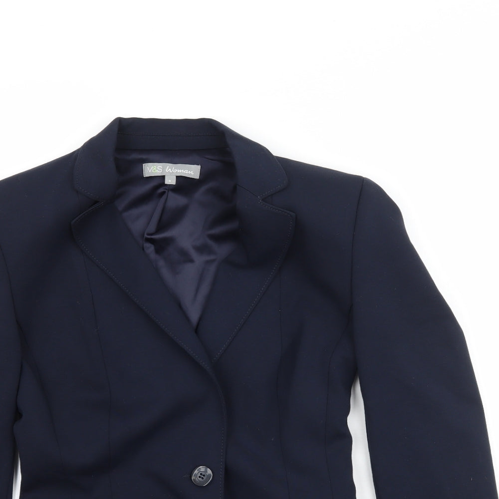 Marks and Spencer Womens Blue   Jacket Suit Jacket Size 8