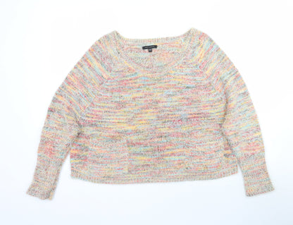 Womens UK Size S QED London Multicoloured Pullover Jumper