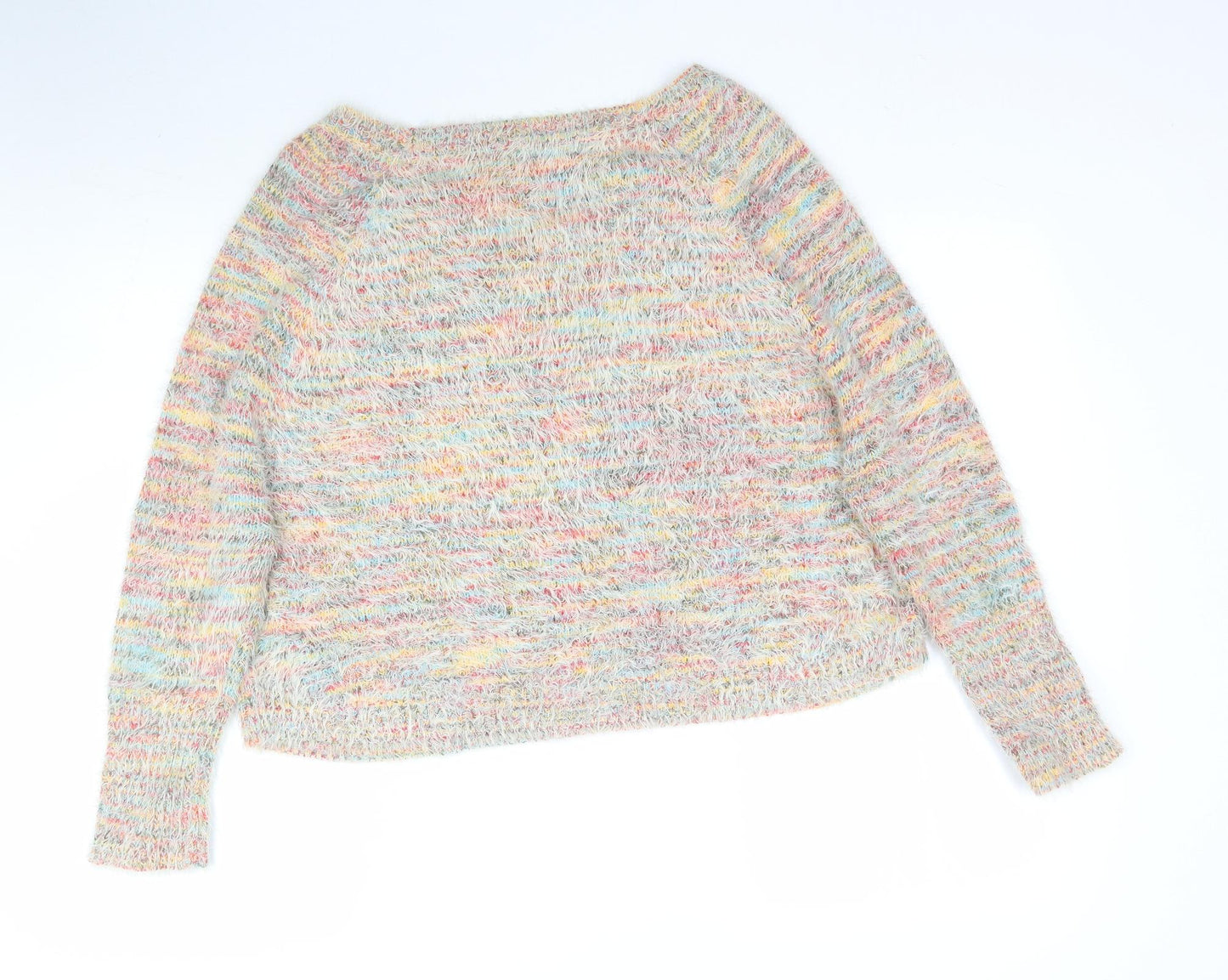 Womens UK Size S QED London Multicoloured Pullover Jumper