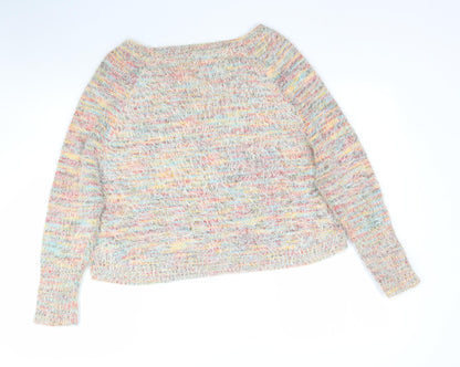 Womens UK Size S QED London Multicoloured Pullover Jumper