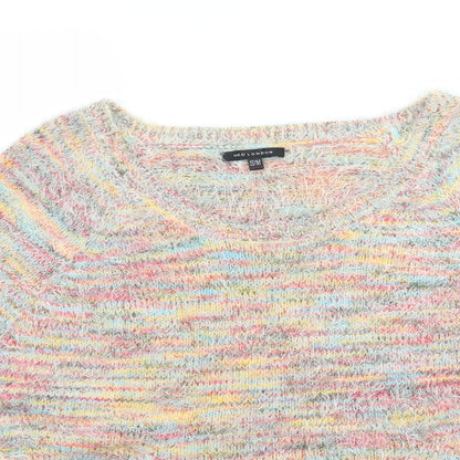 Womens UK Size S QED London Multicoloured Pullover Jumper