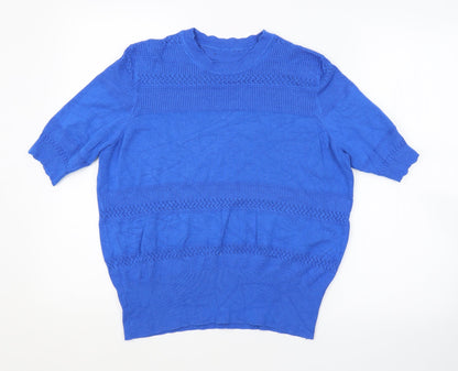 Womens UK Size  Preworn Blue Pullover Jumper
