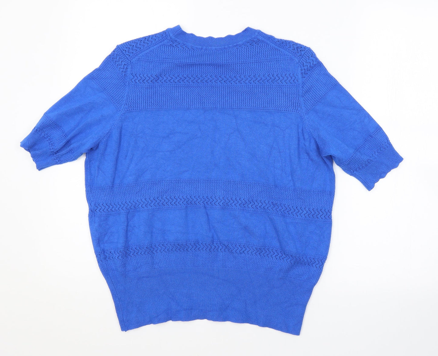 Womens UK Size  Preworn Blue Pullover Jumper