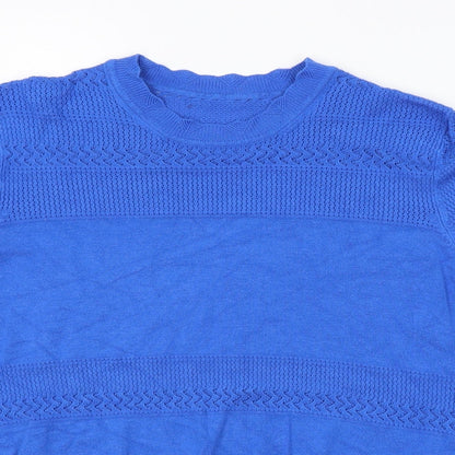 Womens UK Size  Preworn Blue Pullover Jumper