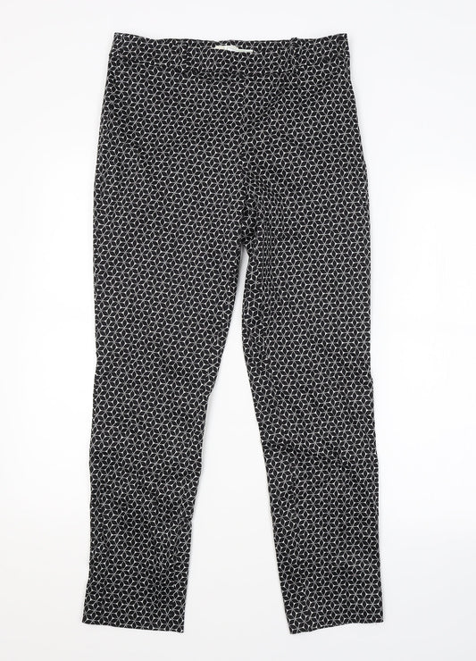 Womens UK Size 10 H&M Regular Fit  Black Trousers